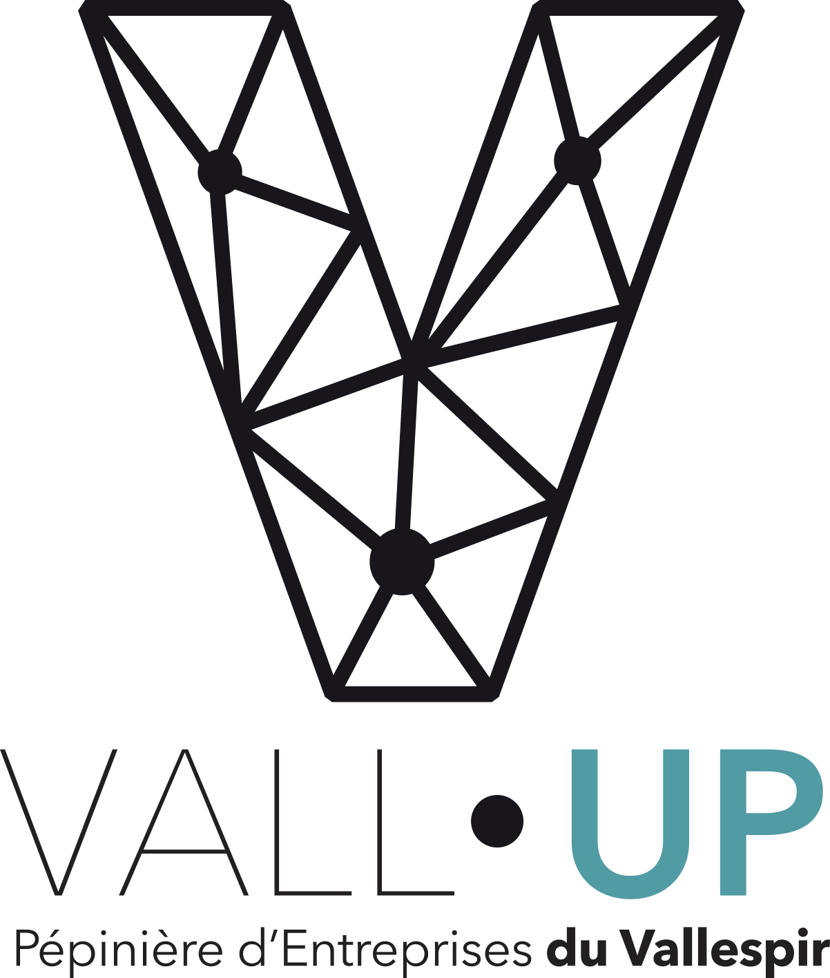 LOGO V PEPINIERE VALL UP vertical